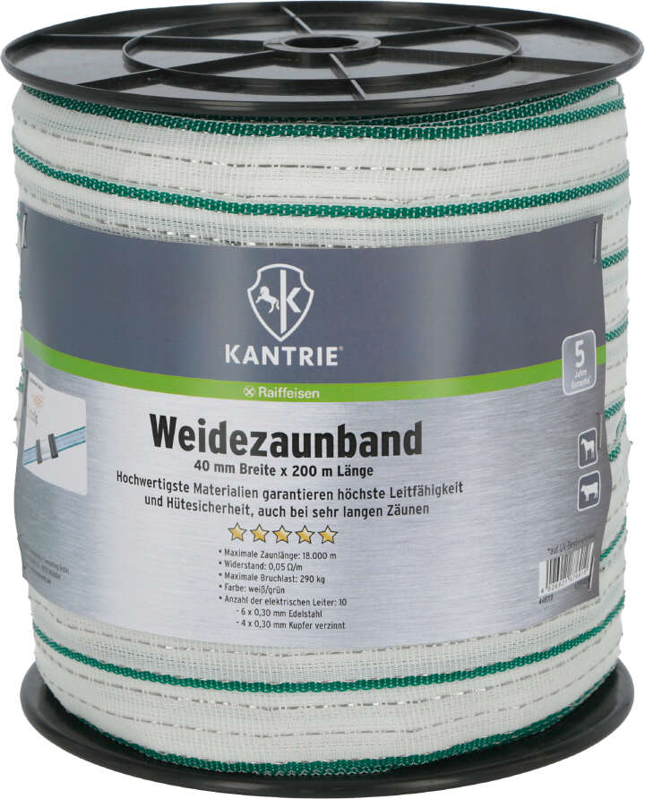 KANTRIE Weidezaunband für lange Zaunanlagen